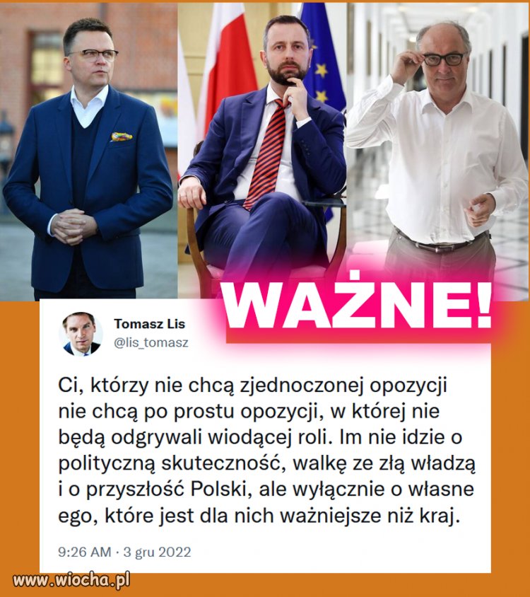 O to chyba im chodzi  i jeśli opozycja przegra wybory to właśnie dzięki nim.