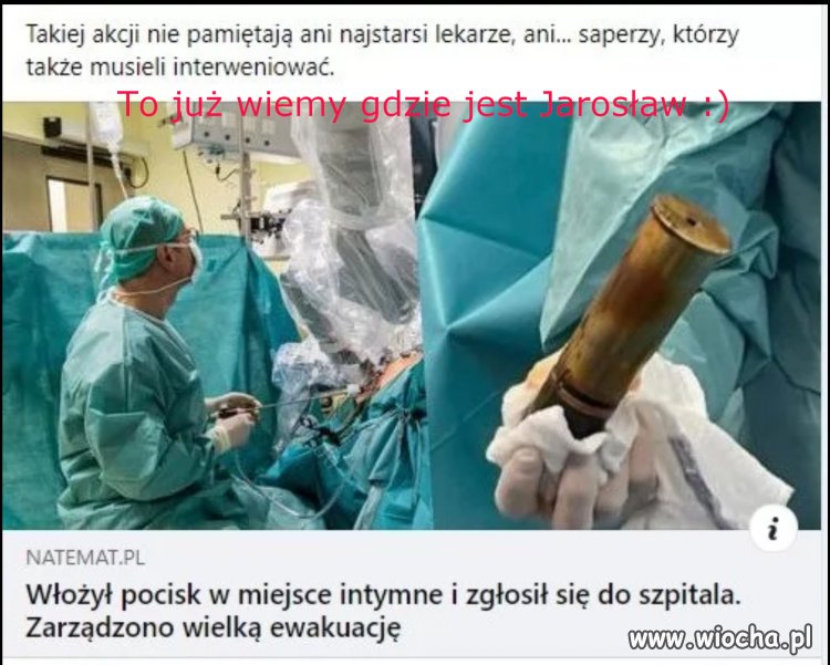 Już wiemy z jakiego powodu Jarosław jest w szpital