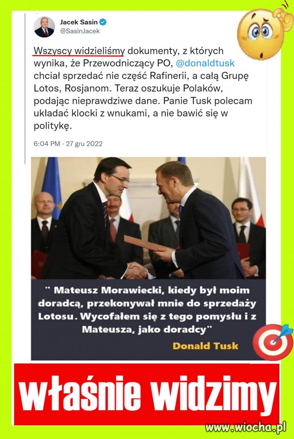 Za przekręt z Lotosem nie wymigacie się mandatem.