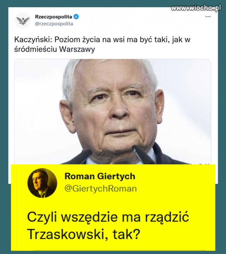 Obawiam się że prezes miał na myśli bezdomnych na dworcu, bo ich polityka w tę stronę idzie.