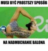 Dmuchanie balonika. 