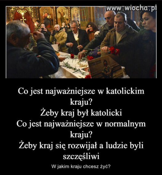 Sekcie kościoła zależy na tym, żeby ludzie byli nieszczęśliwi.