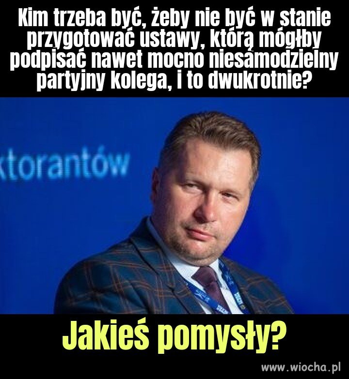 Coś tam wstrzymał, coś tam ruszył 