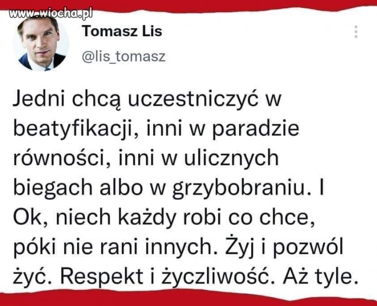 Respekt i życzliwość