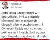 Respekt i życzliwość