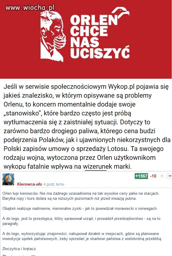 Orlen się nie chwali ale inflacja to ich zasługa.