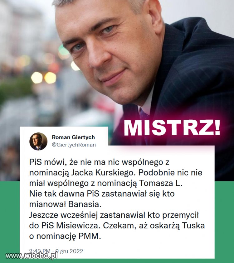 Machiavelli mógłby uczyć się jak przeinaczać fakty, odwracać kota ogonem. Kot z odwróconym ogonem stał się synonimem obecnego stanu sprawowania władzy.