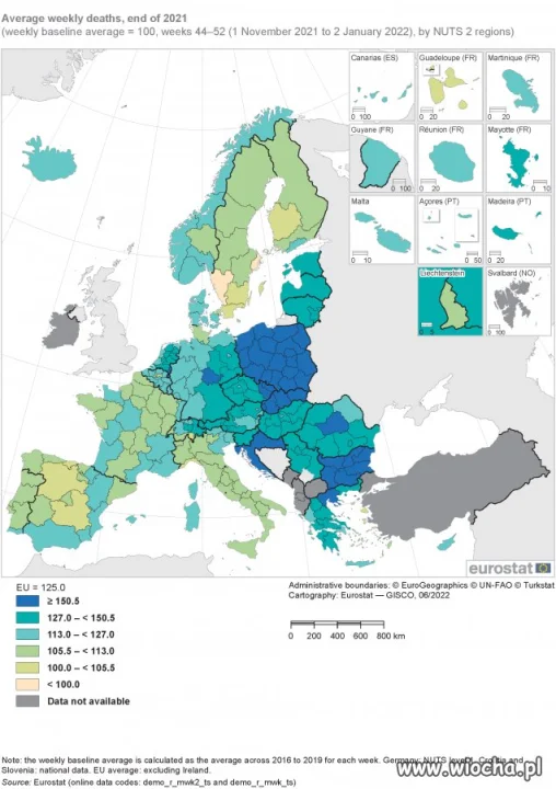 Polska liderem w nadmiarowych zgonach