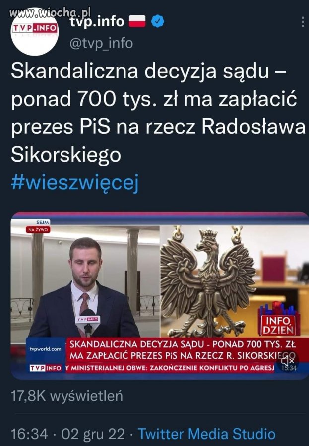 W reżimowej tv monstrualny ból dupy