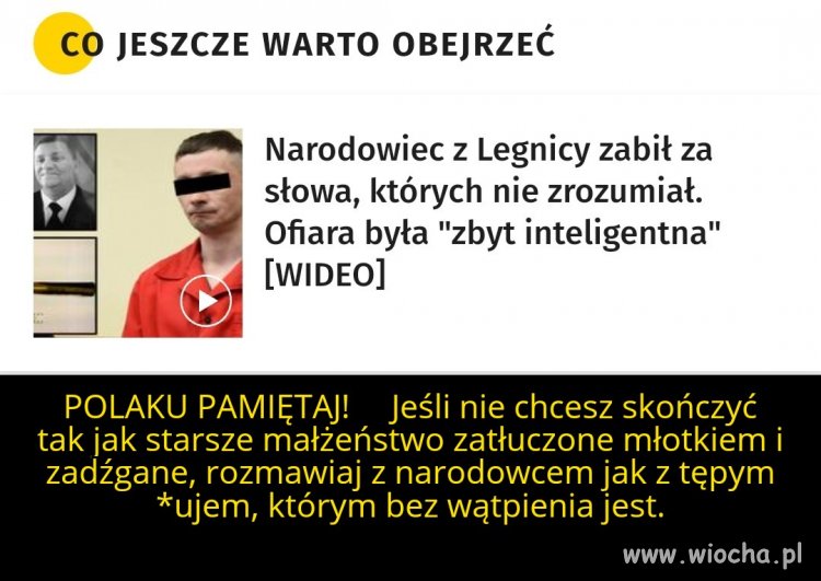 Zatłukł bo nie rozumiał 