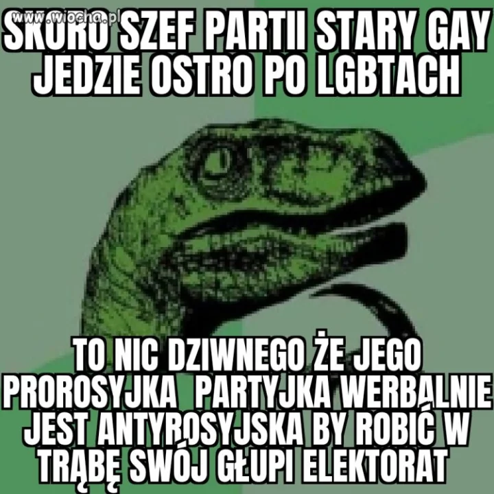 O ruskim pis się jego głupich...