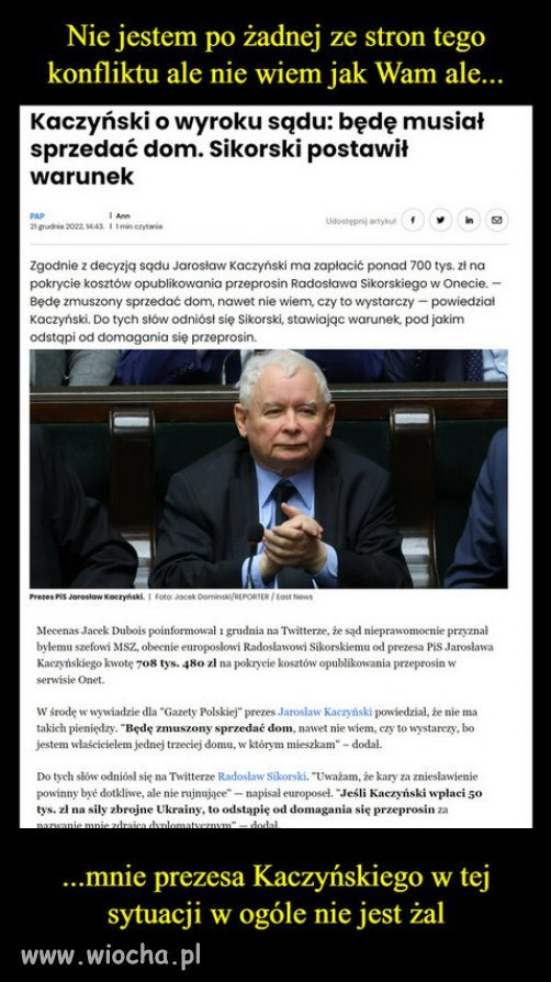 Jedynym batem na sojusz PiSu z sekta kosciola...