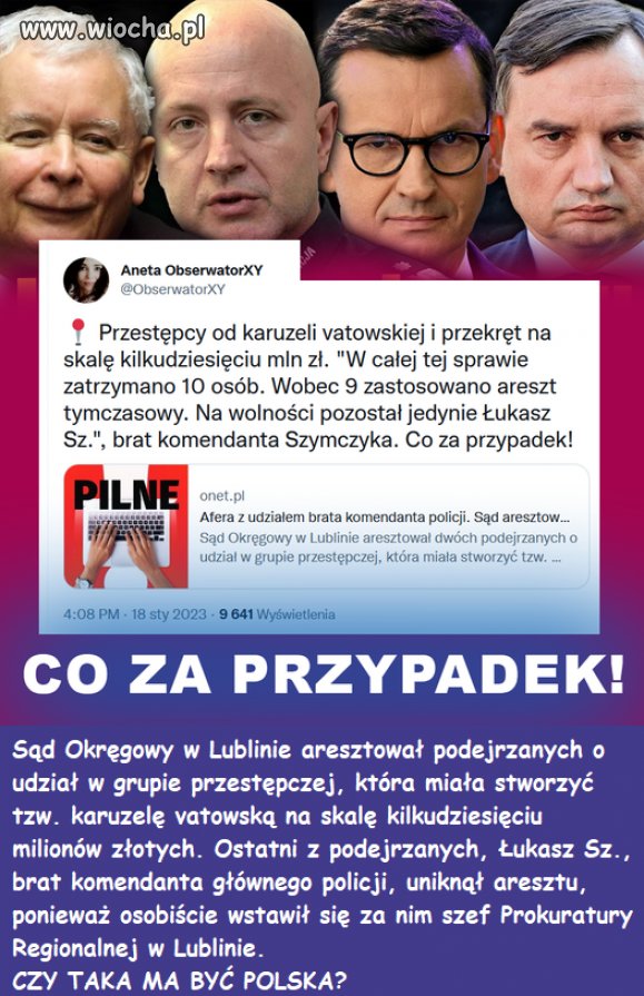 Przypadek? Nie sądzę