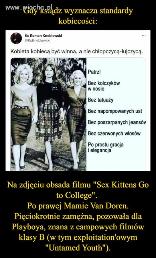 Szkoda że nie napisał że mężczyzna powinien być mężczyzną  