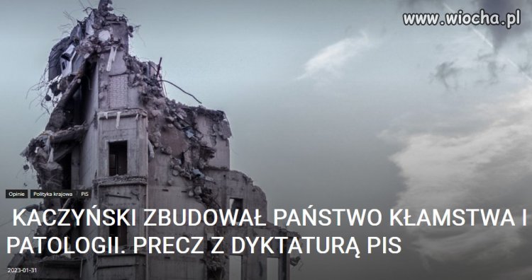 Kaczyński pokazał, jak można zniszczyć kraj najgorszymi metodami.