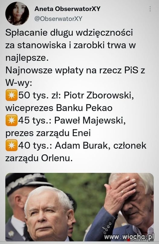 Czas podziękowań