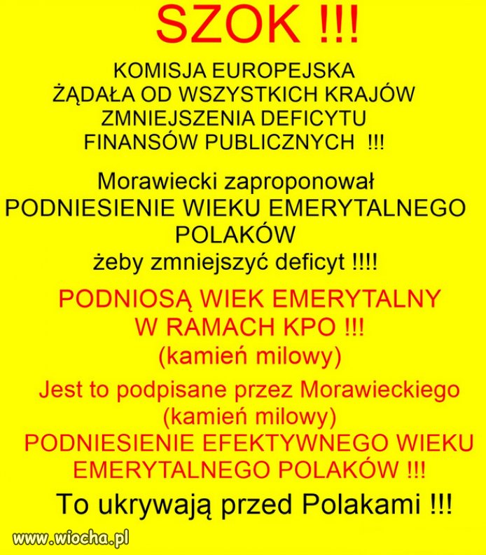 Przypomnę, że PiS wygrał wybory, obniżając wiek emerytalny!