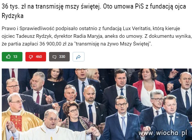 Rydzyk nawet za taką transmisję kasę bierze