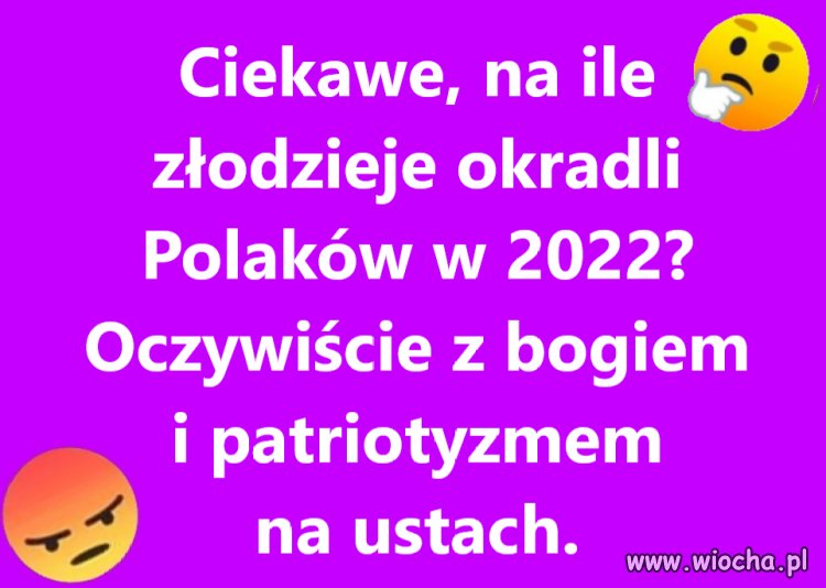 Takich złodziei część Polaków wybrała do rządzenia krajem, tylko przykro że wszyscy ponosimy koszty...