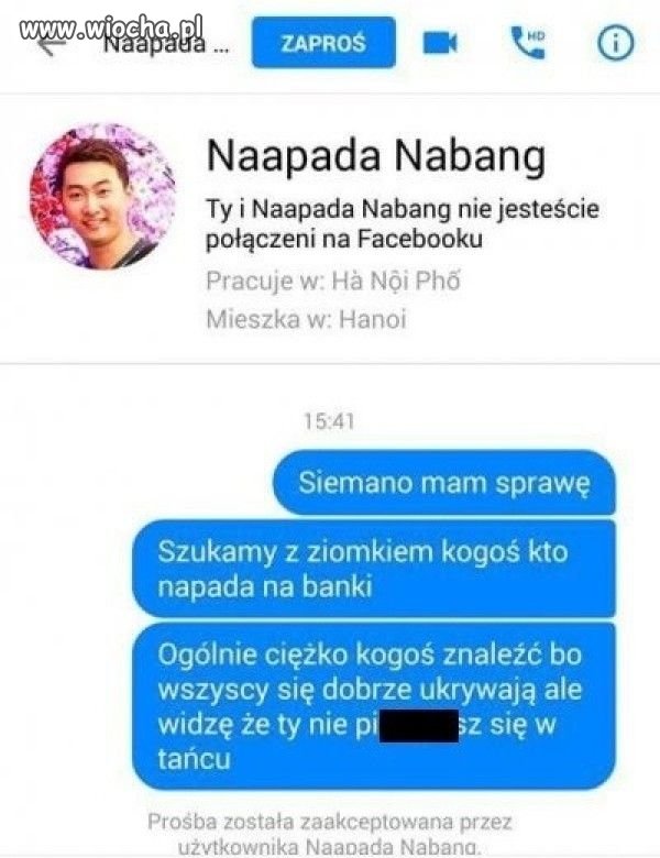 Chyba, nie o to mu chodziło