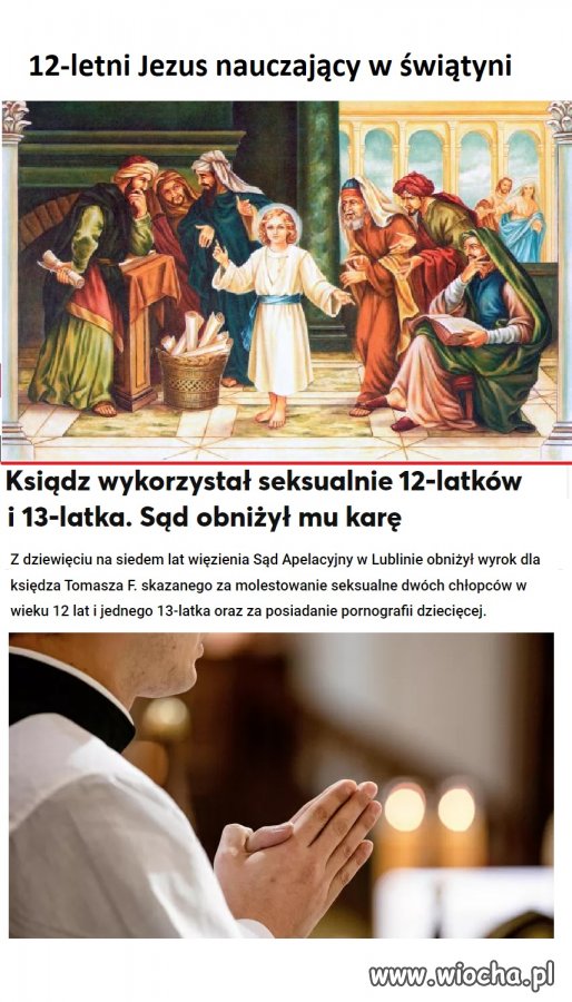 Jezus sam w świątyni...strach pomyśleć