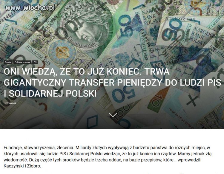 Kradnij kto może i ratuj się kto może, w PiSie...