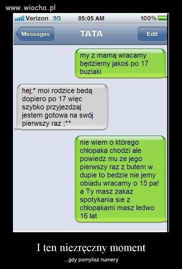Trochę poczeka z tym pierwszym razem