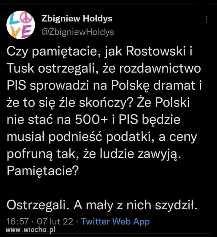 Najlepsze, że to tweet sprzed 11 miesięcy. 