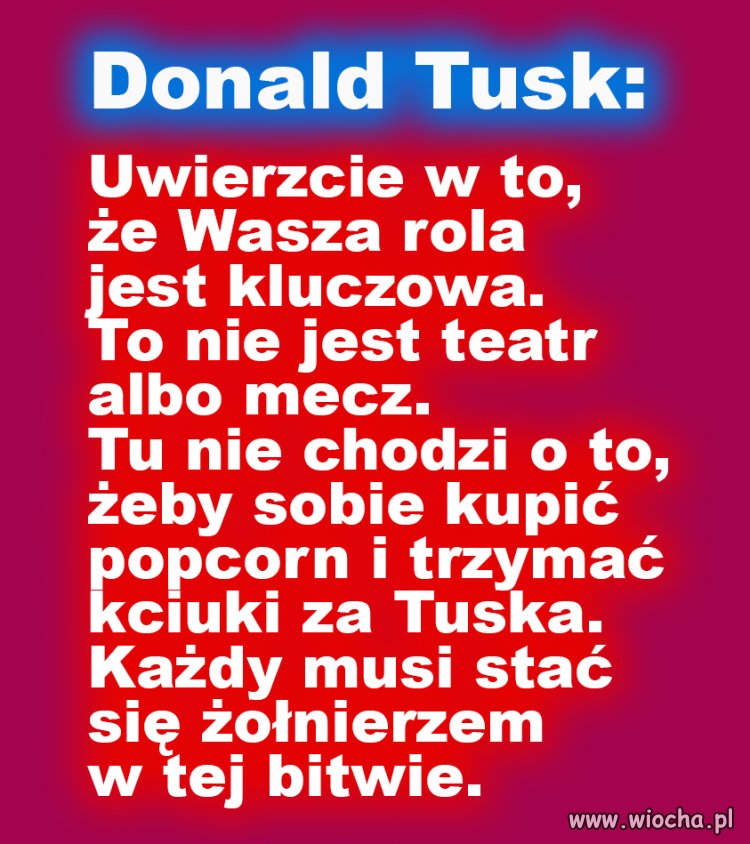  To jest być, albo nie być tego Kraju.