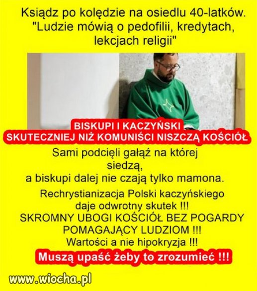Ciekawe co pierwsze upadnie, PiS czy sekta kościoła?