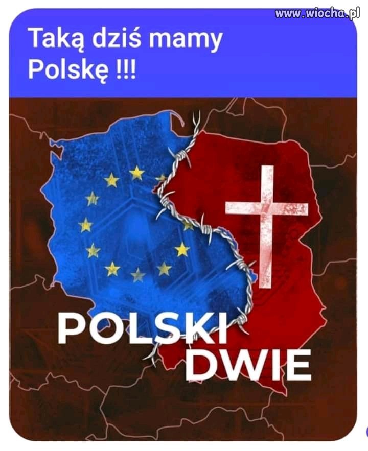 Polska pis-em podzielona