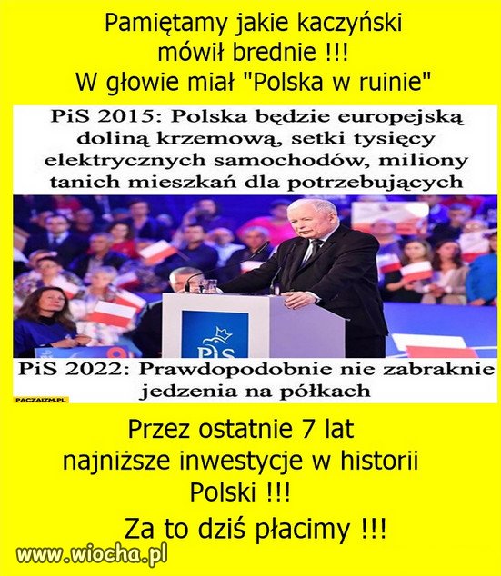 Tak wygląda 7 lat, nieprzerwanych sukcesów PiSu!