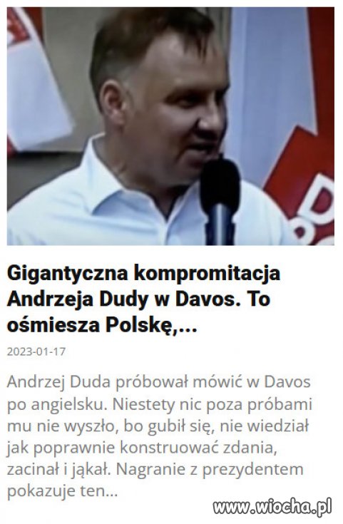 Gigantyczna wpadka, reprezentanta polskiego narodu