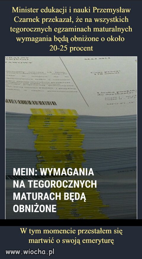 Czarnek chce osiągnać 100% analfabetów w Polsce...