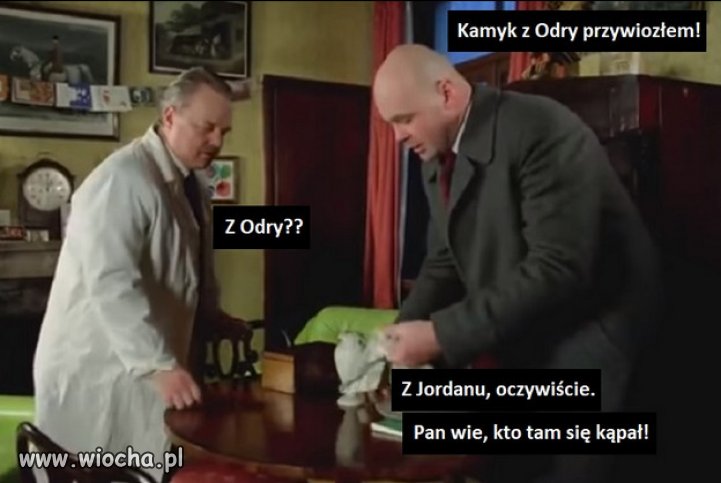 Żeby tylko tam ryby nie pozdychały, po tych chrzcinach...