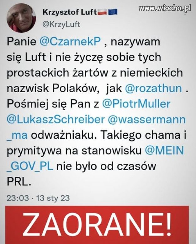 Czarnek ty idioto