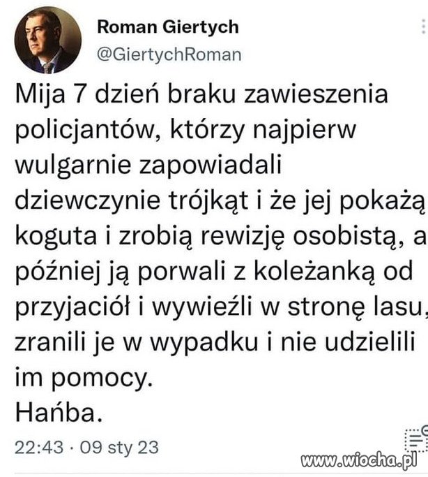 Jak tam u Was z szacunkiem, dla munduru PiSowskiej milicji?