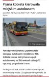 Pijana kobieta kierowała kielecki autobus nr 108