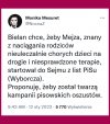 Ciemnota będzie na niego głosować