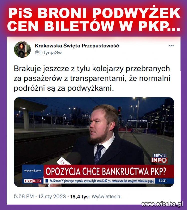 Żeby w pociągach tłoku nie było...