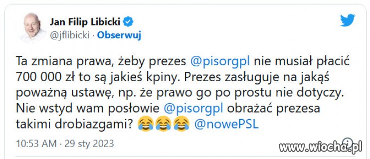 Wszyscy równi względem prawa, ale Kaczyński równiejszy!