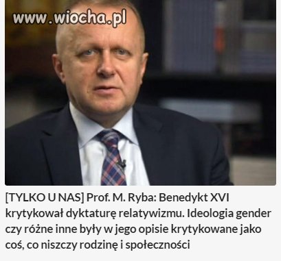 To oczywiste że krytykował