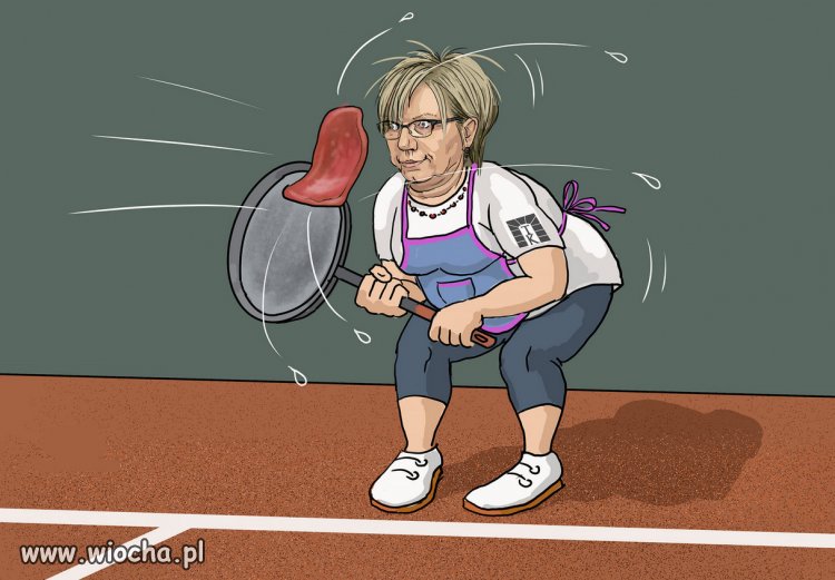Kucharka Kaczynskiego w akcji...