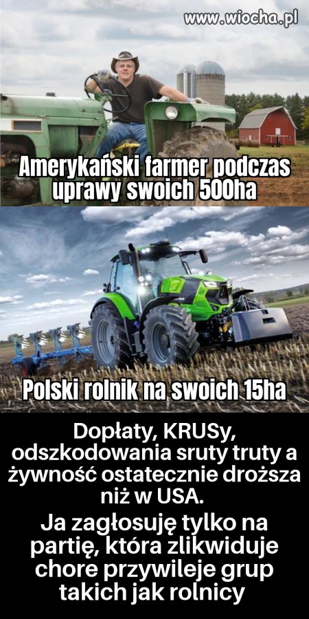Dość żerowania bidnych górników, rolników itd