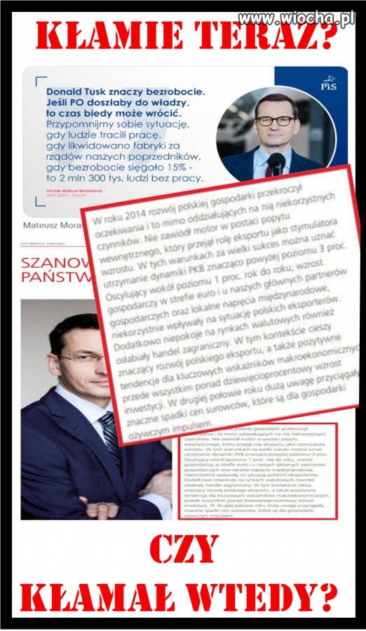 Kłamie teraz, czy kłamał wtedy?