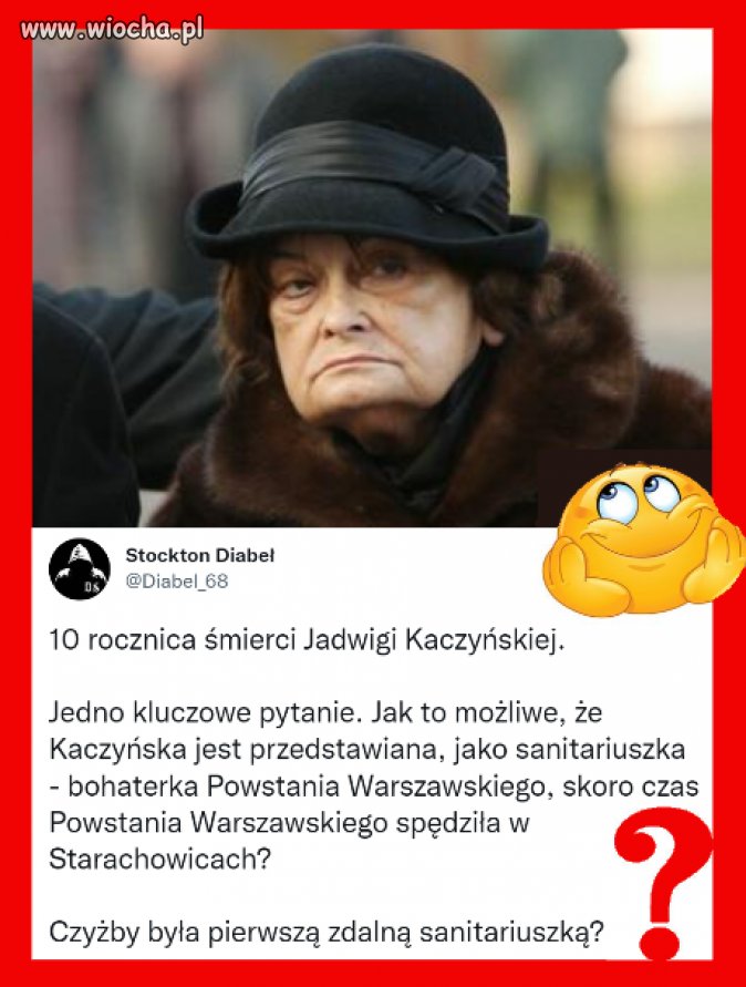 10 rocznica śmierci Jadwigi Kaczyńskiej.