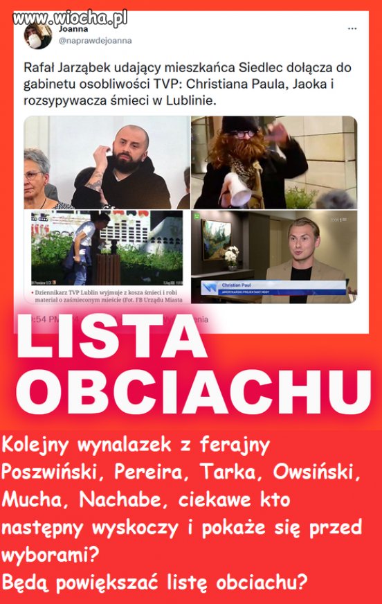 Lista obciachu pisowskich wynalazków