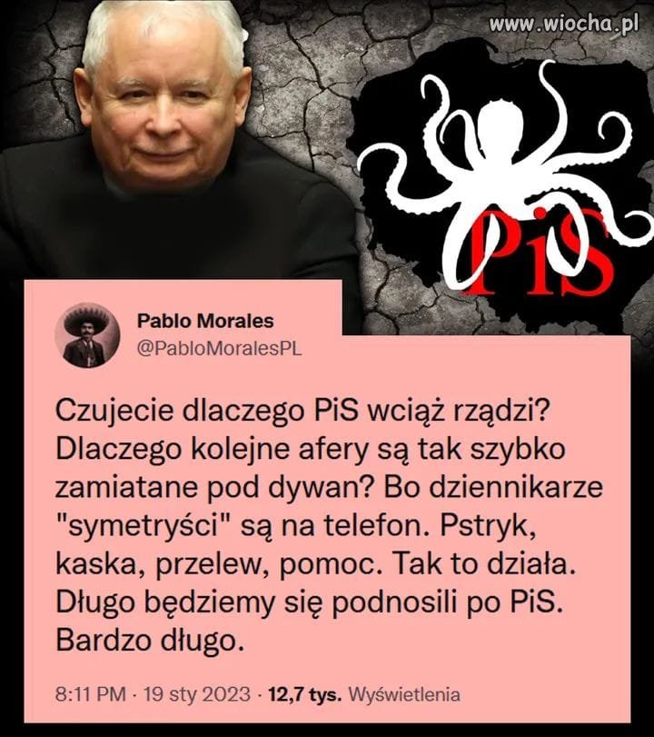 Rządzi? Raczej jakie kwity ma jarozjeb na całą tę bandę dupowłazów