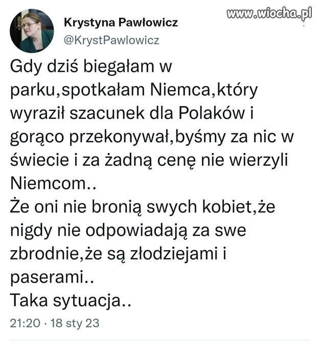 Krycha biegała...czaicie