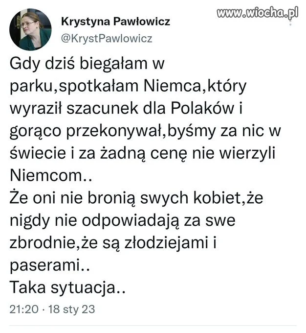 Krycha biegała...czaicie